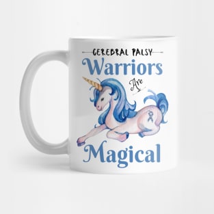 Cerebral Palsy Warriors Are Magical, Cute Green Unicorn Mug